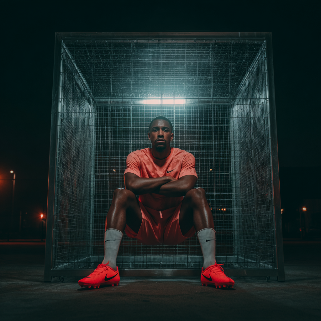 Player focused before the game