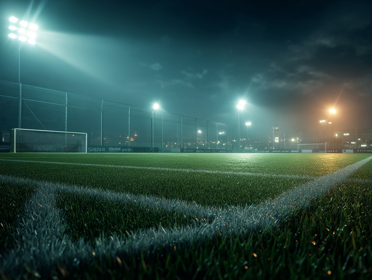 Training ground under lights